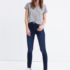 Madewell 10” High-Rise Skinny Jeans in Hayes Wash